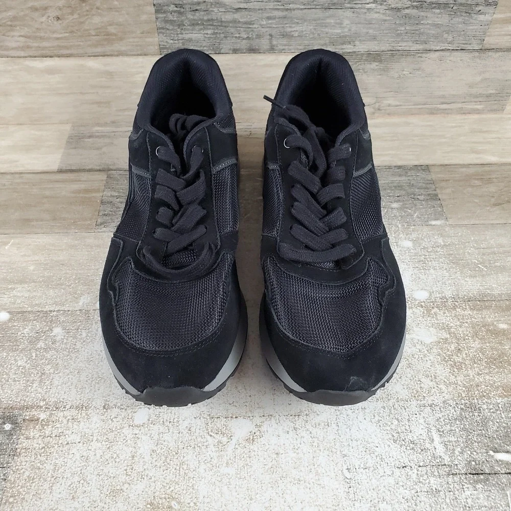 KURU Apogee‎ Shoes Sz 12 Jet Black Storm Gray Mesh Lace